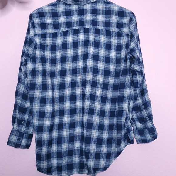 Madewell Oversized Boyfriend Flannel Shirt in Andover - Picture 11 of 14
